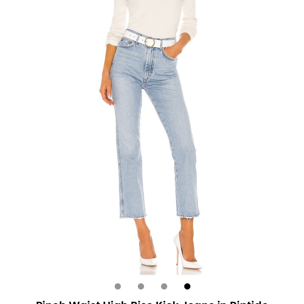 Agolde Pinch Waist High Rise Kick Jeans in Riptide